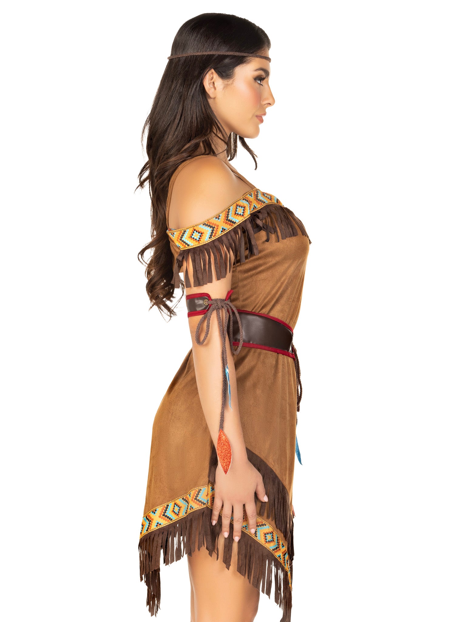 Native Princess Women's Pocahontas 4 Piece Halloween Costume