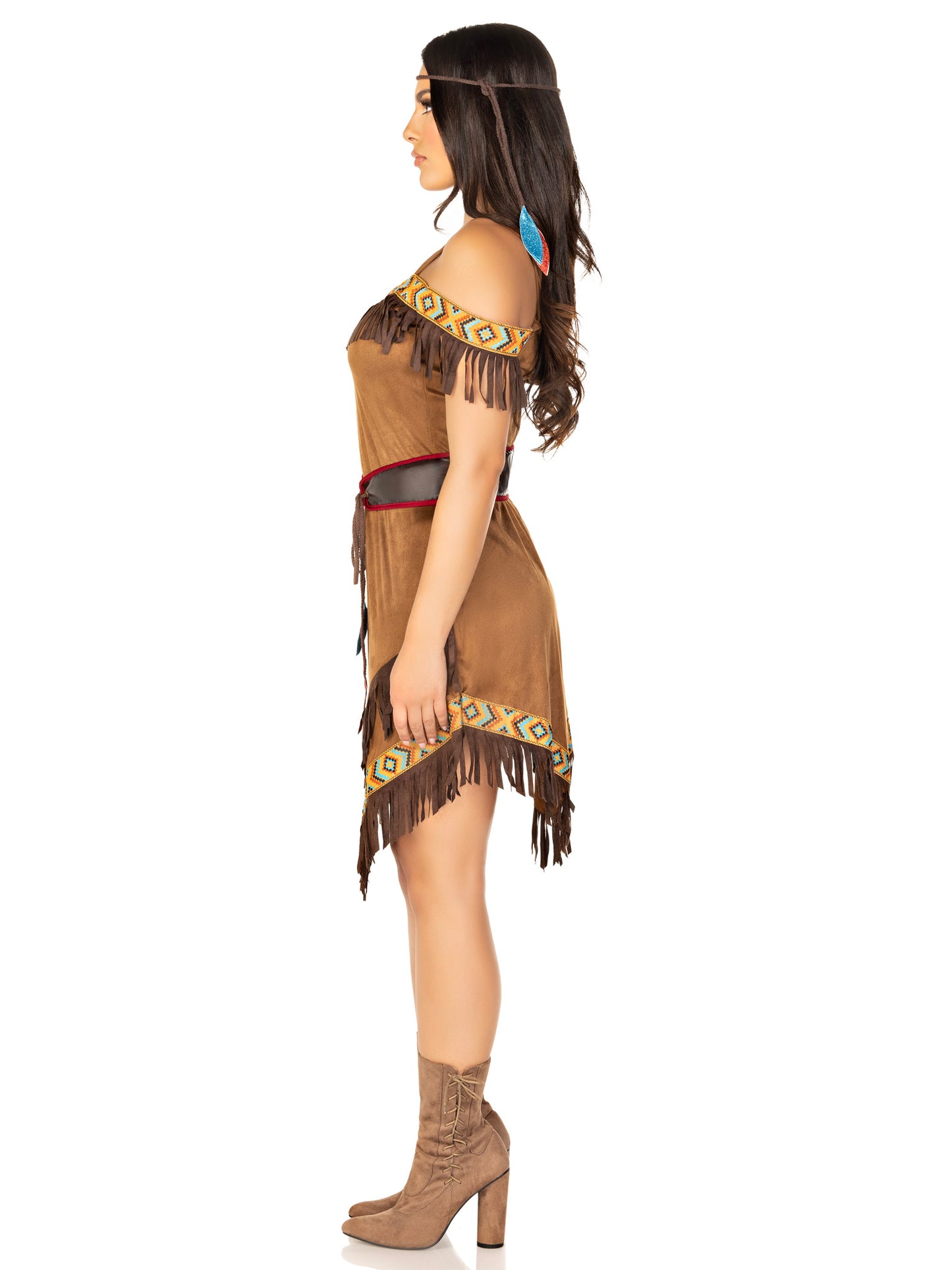 Native Princess Women's Pocahontas 4 Piece Halloween Costume