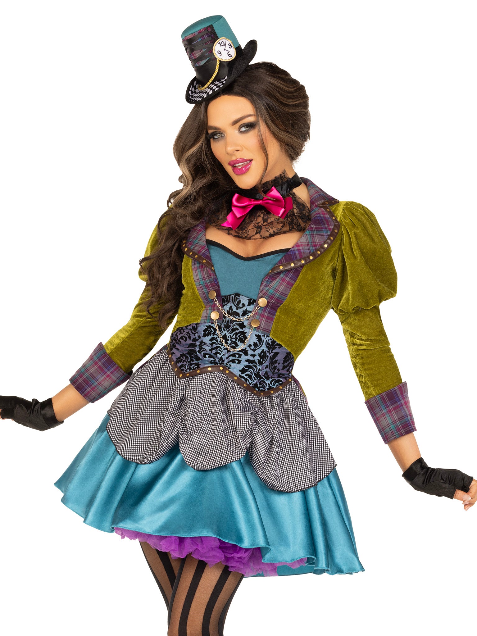 Deluxe Mad Hatter 3 Piece Halloween Costume