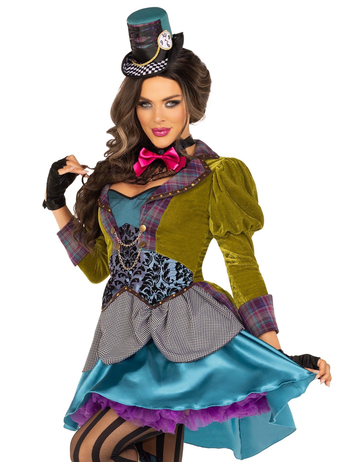 Deluxe Mad Hatter 3 Piece Halloween Costume