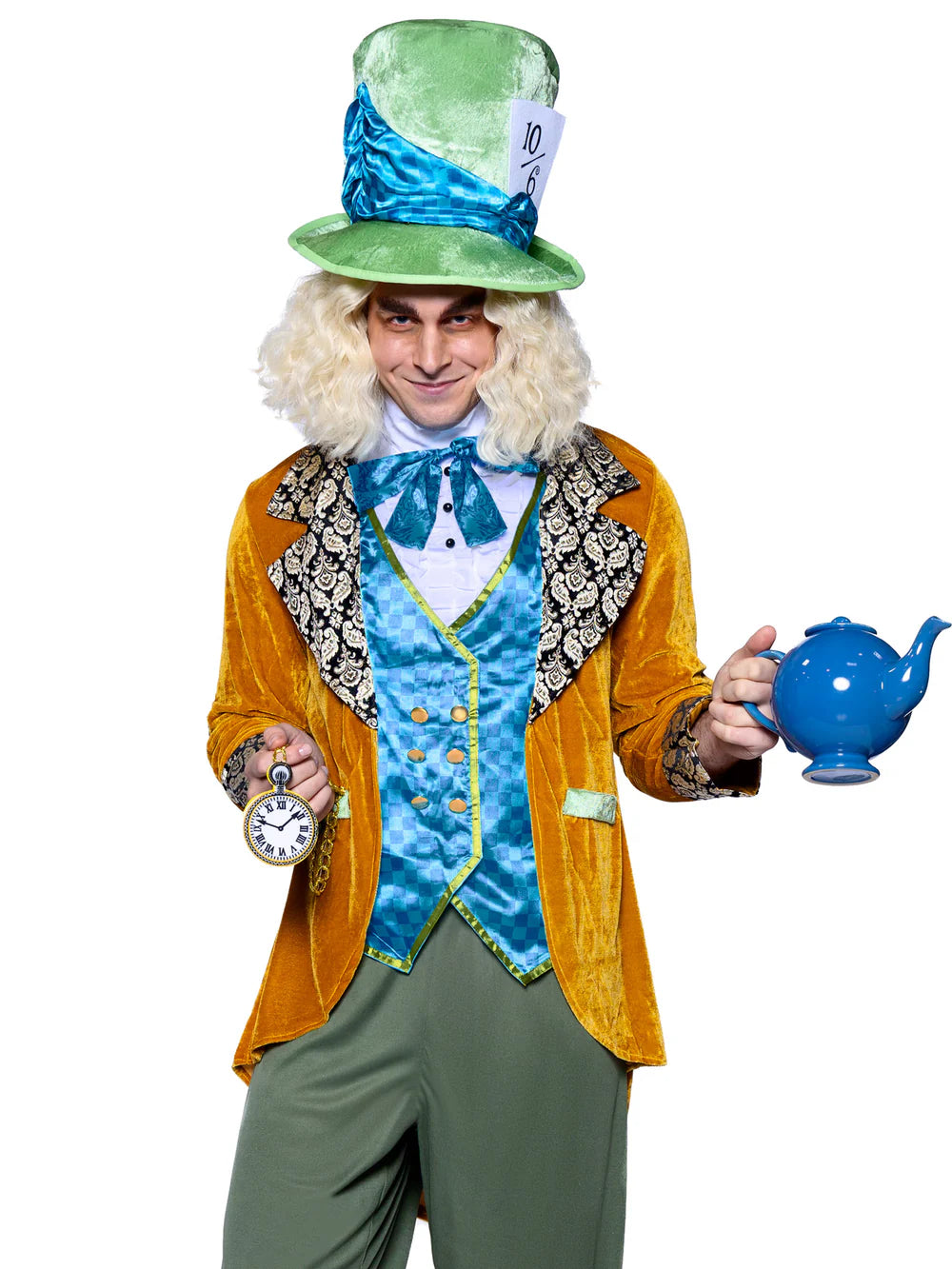 Classic Mad Hatter 4 Piece Men's Halloween Costume