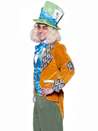 Classic Mad Hatter 4 Piece Men's Halloween Costume