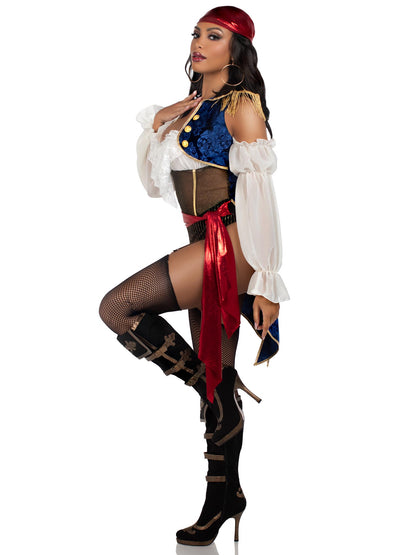 Buccaneer Beauty 2 Piece Halloween Pirate Costume