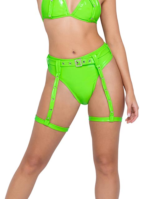 Vinyl High-Waisted Shorts - Bite Me Chic