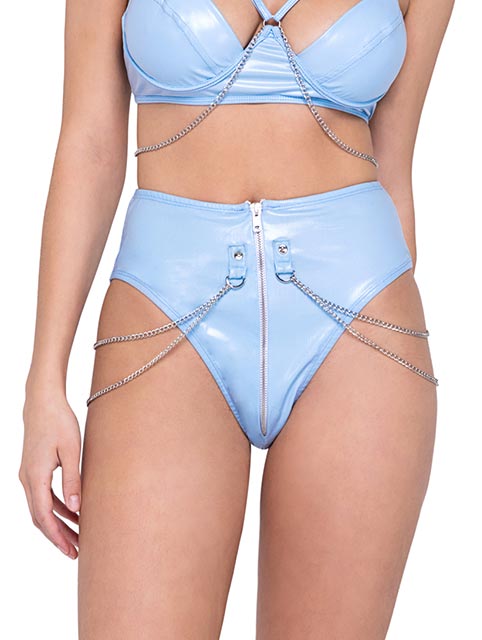 High-Waisted Zip Up Shorts - Bite Me Chic