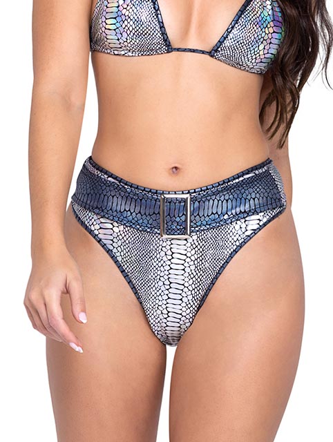 Snake Skin High-Waisted Shorts - Bite Me Chic