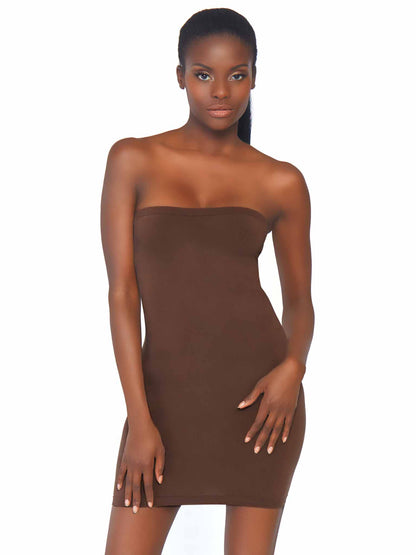 Seamless Opaque Microfiber Bodycon Shapewear Dress