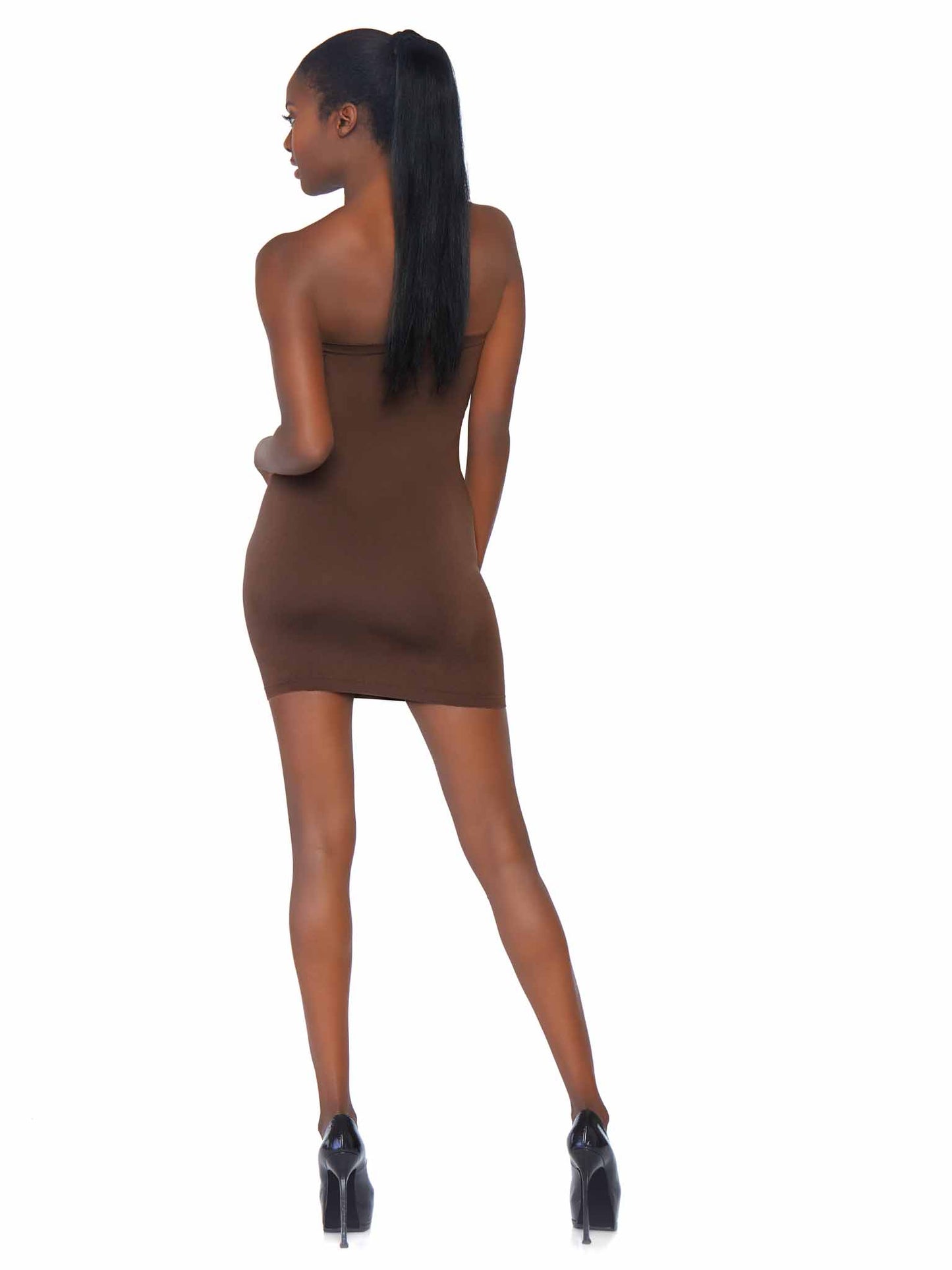 Seamless Opaque Microfiber Bodycon Shapewear Dress