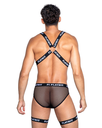 Playboy Mens Dark Room Suspender Set - Bite Me Chic