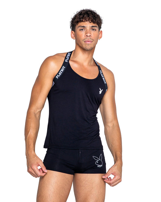 Playboy Mens Tuxedo Modal Tank - Bite Me Chic