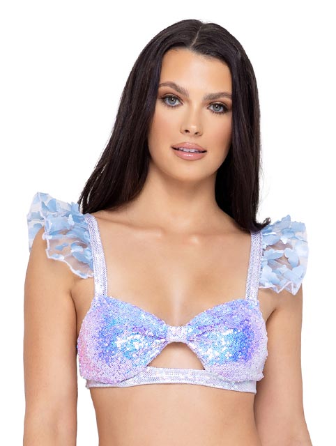 Sequin Keyhole Top - Bite Me Chic