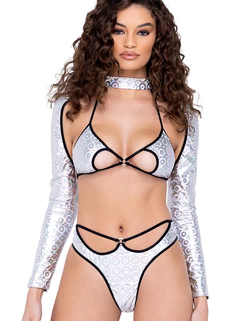 Ring Hologram Shrug - Bite Me Chic