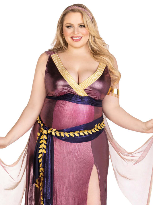 Amethyst Goddess 3 Piece Plus Size Halloween Costume