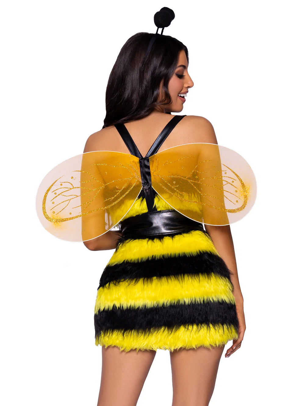 Womens Velvet Hooded Bee Costume