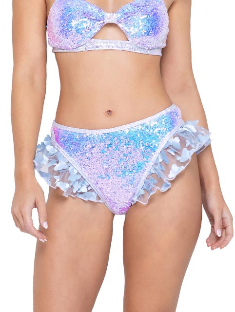 High-Waisted Sequin Shorts - Bite Me Chic