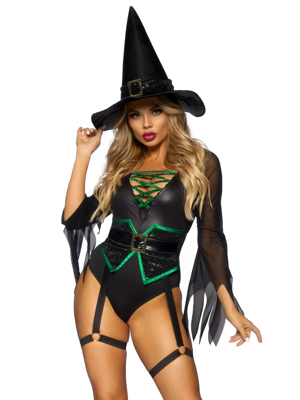 Broomstick Babe Witch 2 Piece Halloween Costume