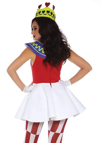 Card Queen With Glitter Heart Detail 3 Piece Halloween Costume