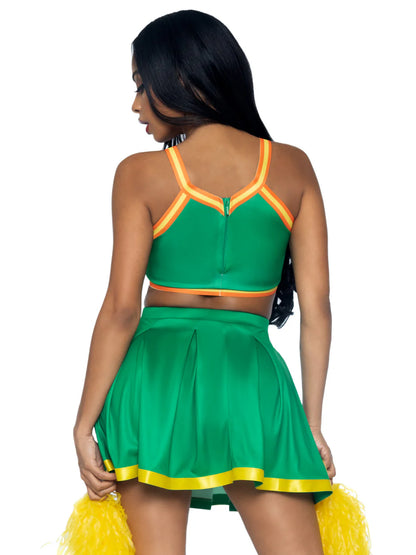 Bring It Baddie Cheerleader 3 Piece Halloween Costume