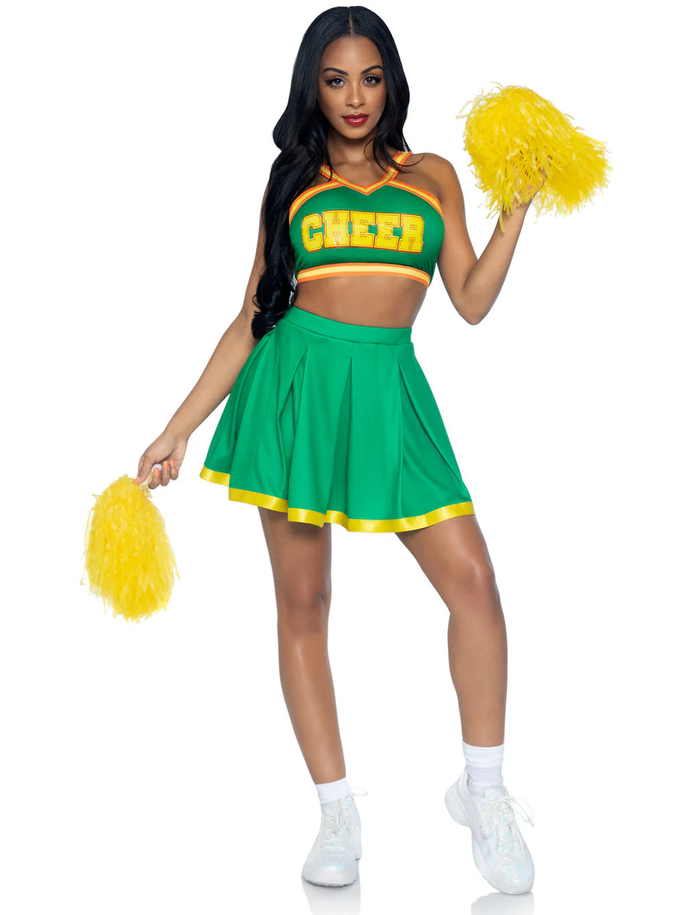 Bring It Baddie Cheerleader 3 Piece Halloween Costume