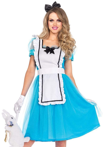 Classic Alice in Wonderland Women's 2 Piece Halloween Costume