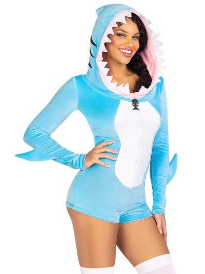 Plush Comfy Shark Romper Halloween Costume