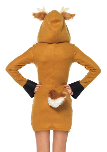 Cozy Fawn Womens Reindeer Halloween Costume