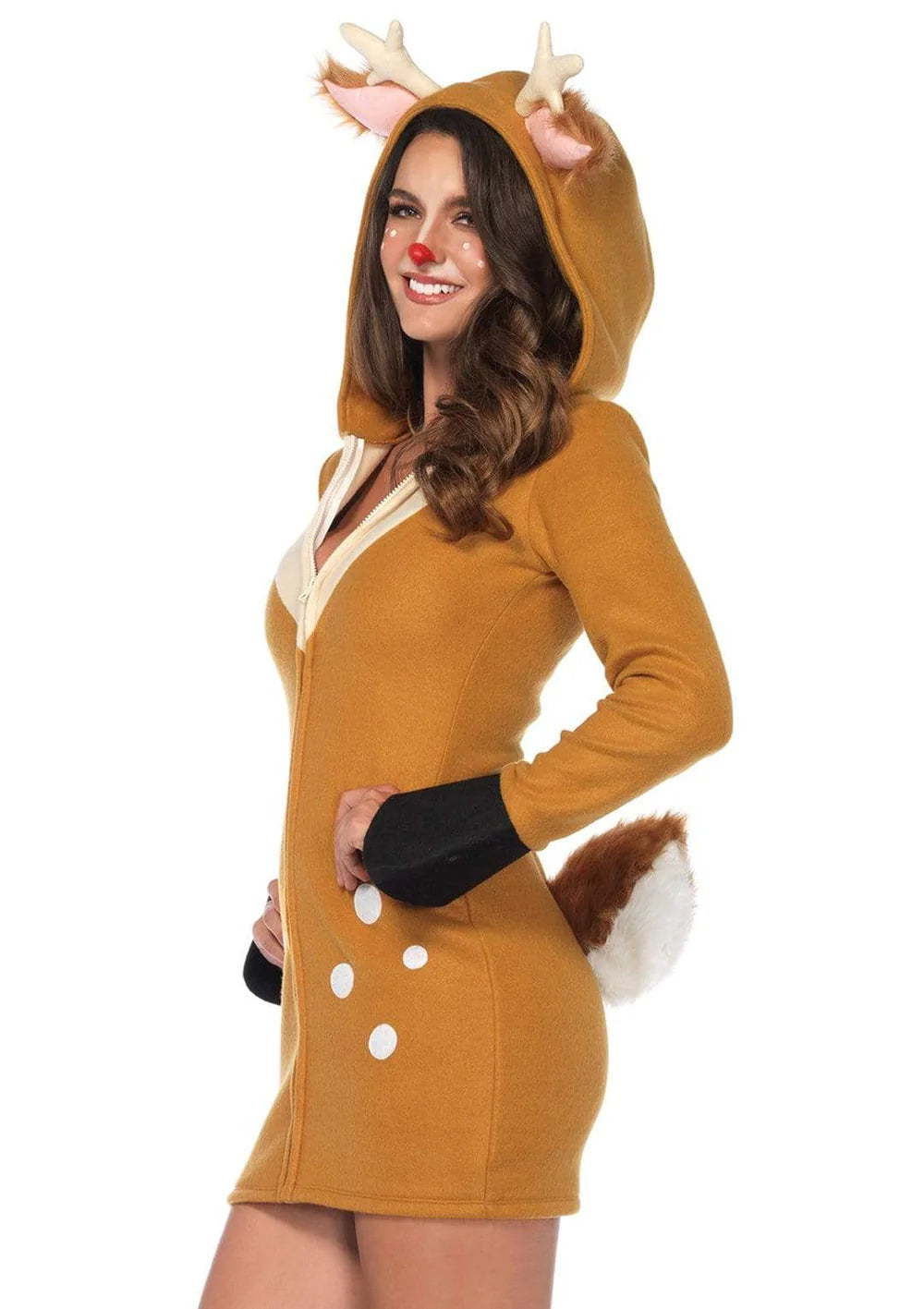 Cozy Fawn Womens Reindeer Halloween Costume