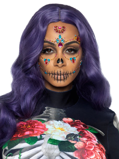 Day of the Dead Skeleton Face Jewels