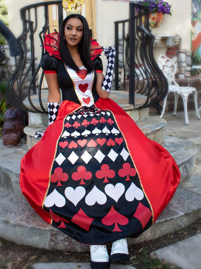 Women's Halloween Deluxe Queen of Hearts Costume