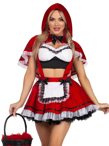 Flirty Miss Red Riding Hood 3 PC Halloween Costume