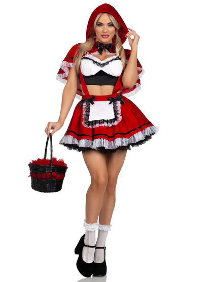 Flirty Miss Red Riding Hood 3 PC Halloween Costume