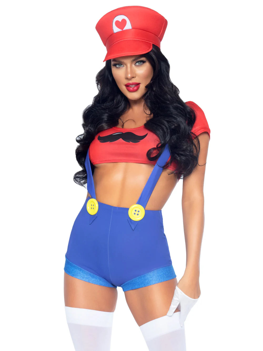 Gamer Babe Sexy 3 Piece Halloween Costume With Hat