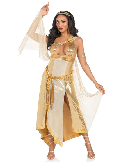 Golden Goddess 3 Piece Halloween Costume