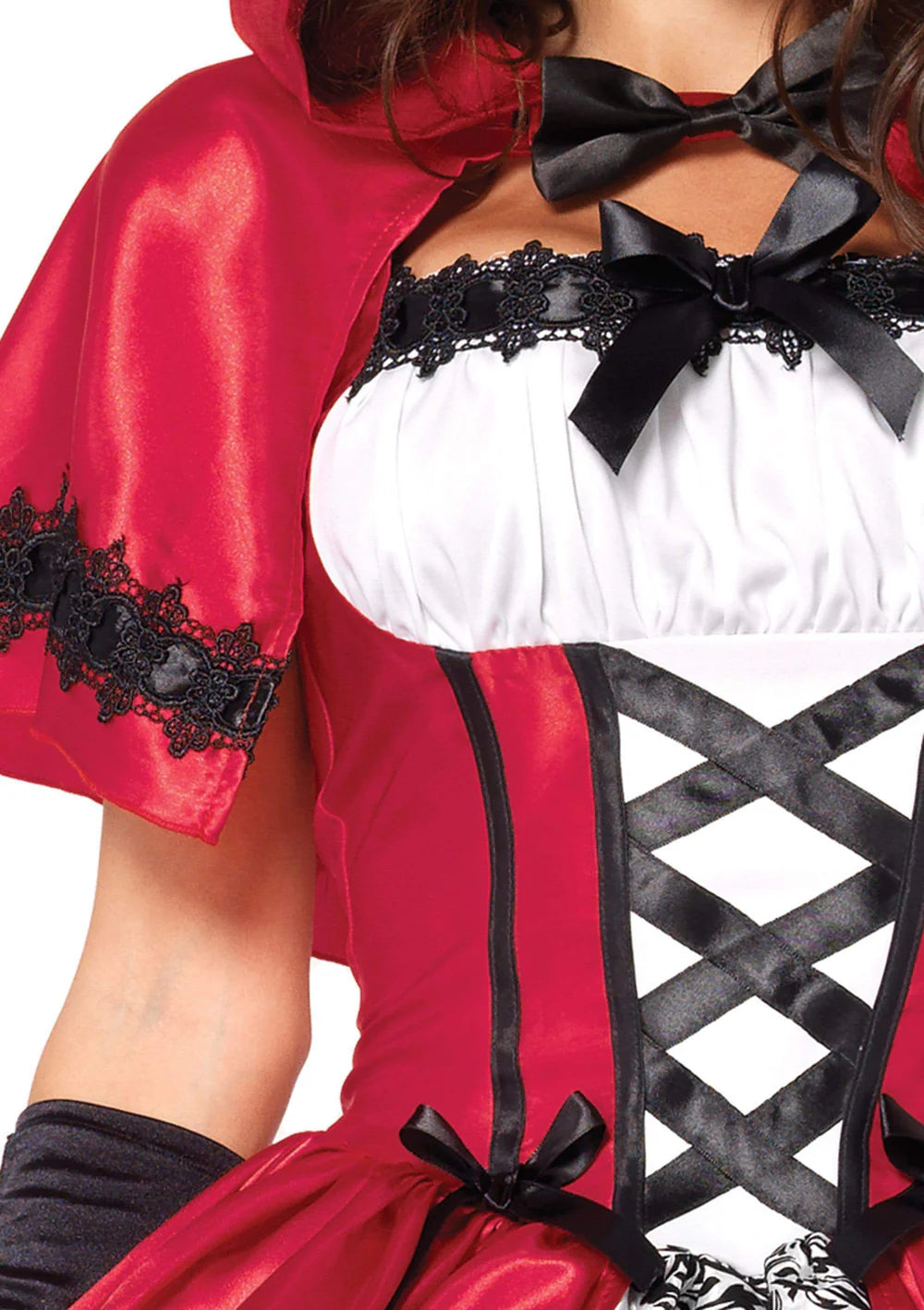 Gothic Red Riding Hood 2 PC Halloween Costume