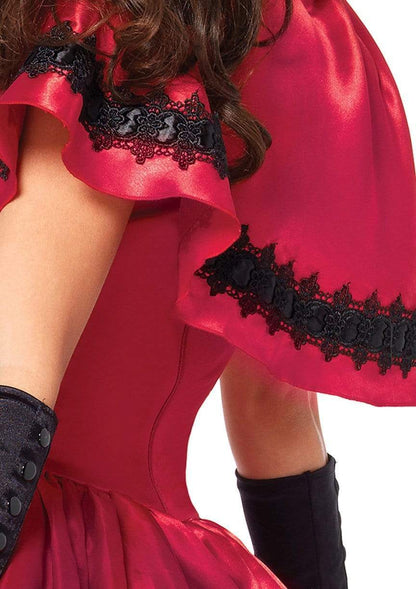 Gothic Red Riding Hood 2 PC Halloween Costume