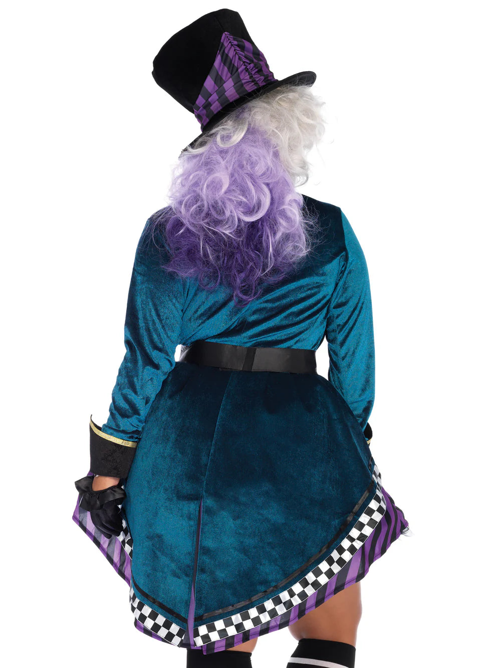 Delightful Mad Hatter Plus Size 4 PC Halloween Costume