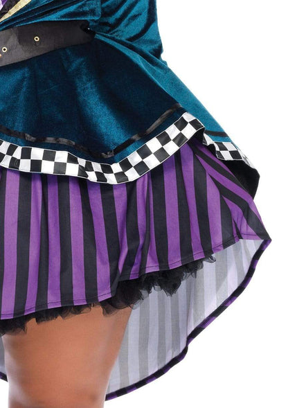 Delightful Mad Hatter Plus Size 4 PC Halloween Costume