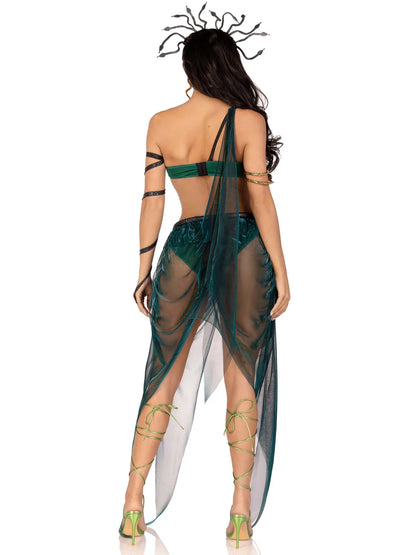 Green Snake Medusa 4 Piece Halloween Costume