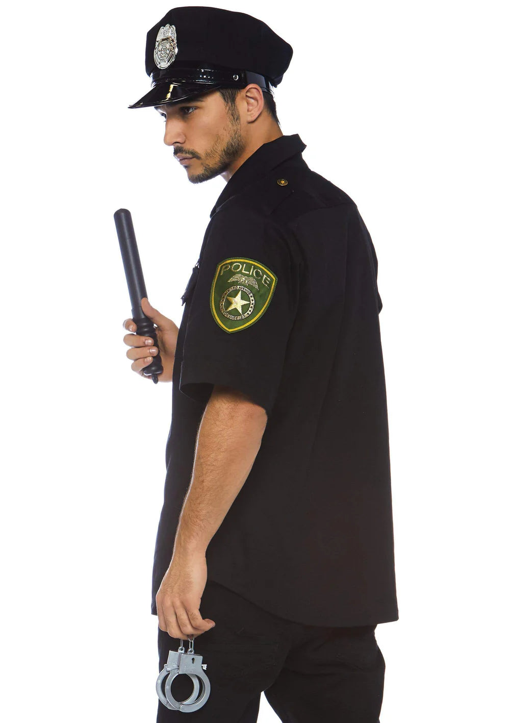 Men's Cuff Em' Cop Police 4 Piece Halloween Costume