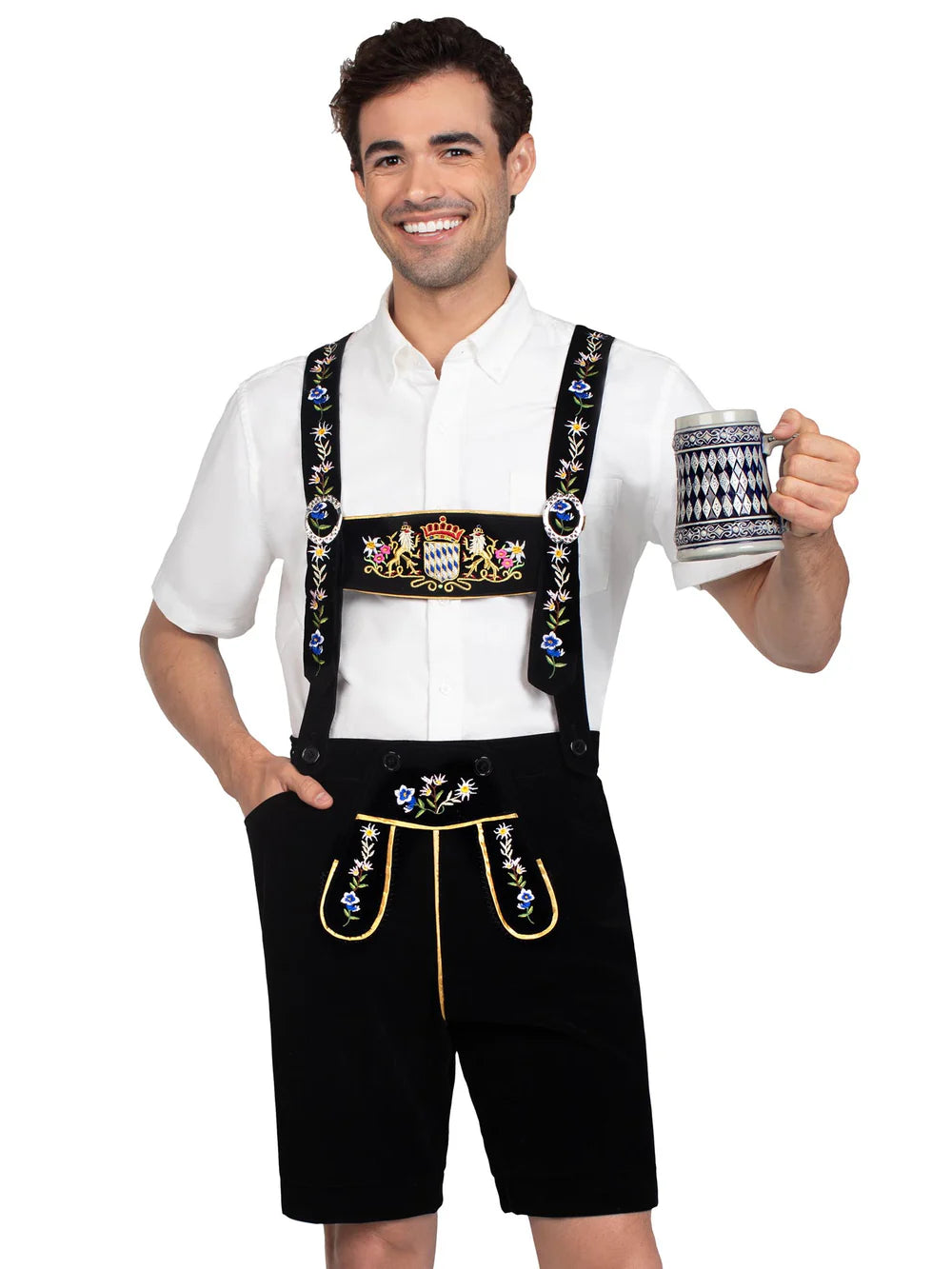 Men's Bavarian Lederhosen Oktoberfest Costume