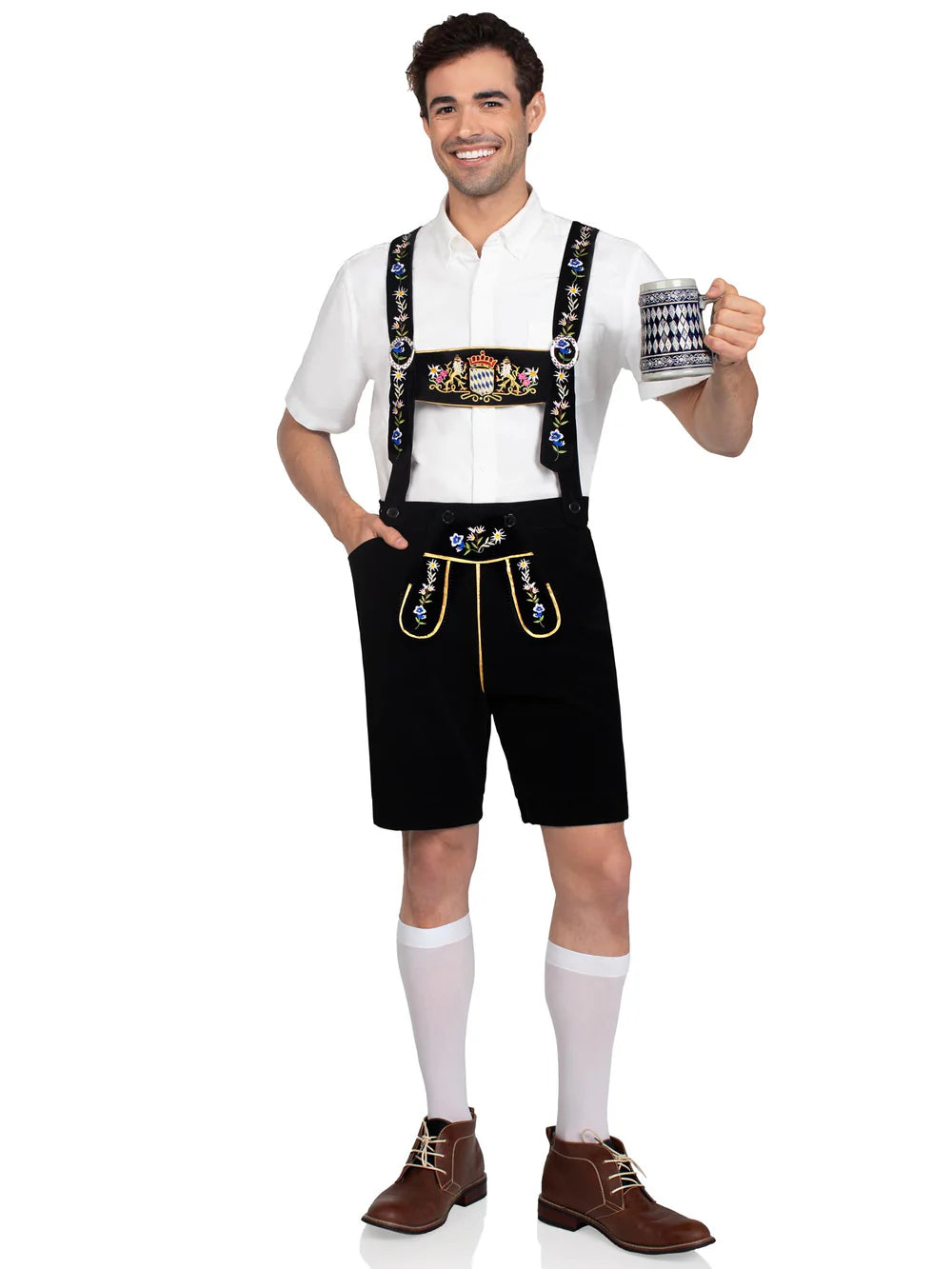 Men's Bavarian Lederhosen Oktoberfest Costume