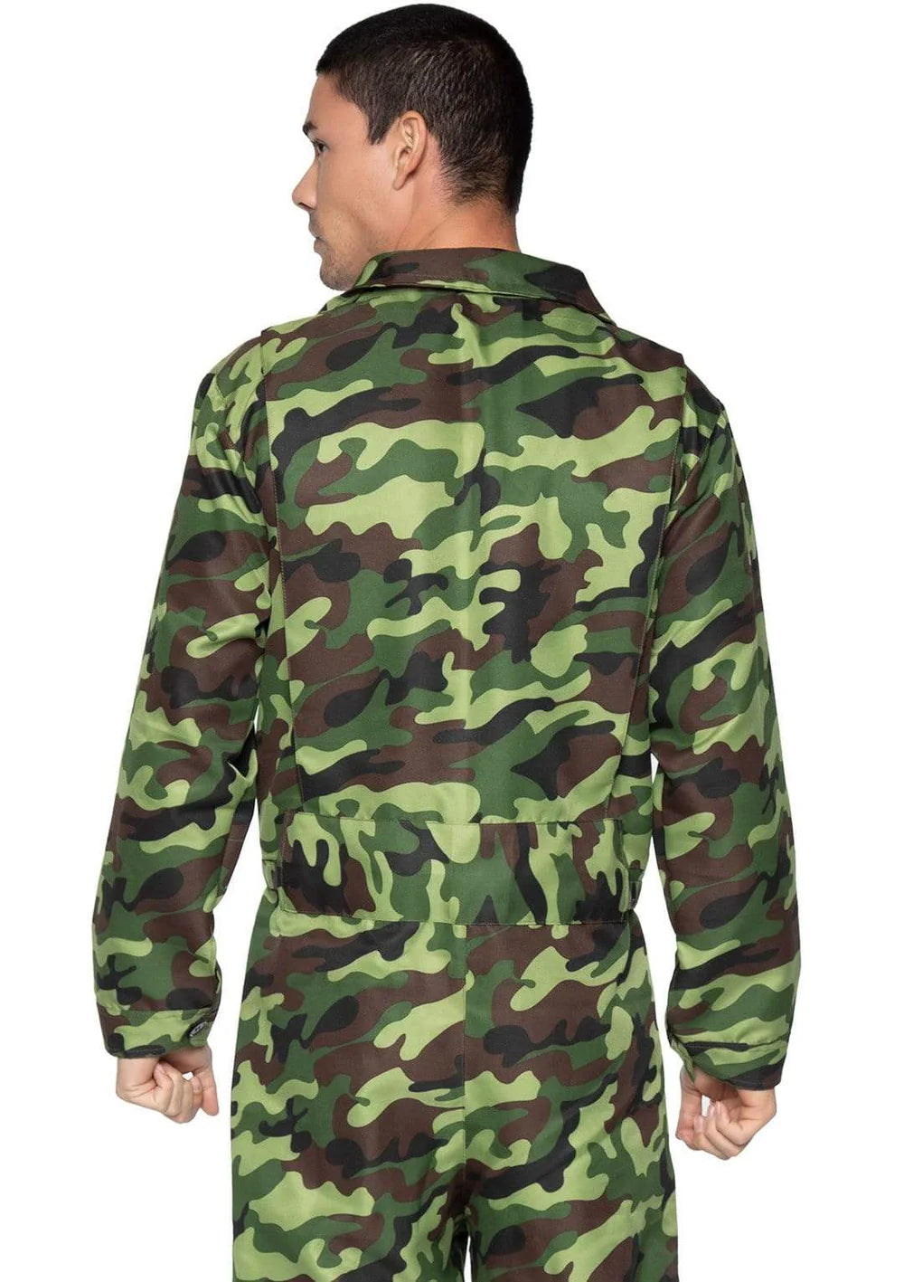 Men's Camo Coveralls Jumpsuit Halloween Costume