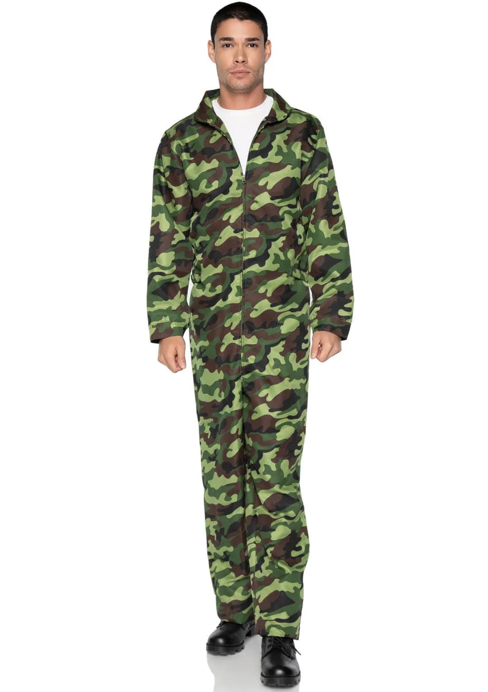 Men's Camo Coveralls Jumpsuit Halloween Costume