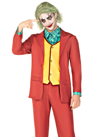 Men's Deviant Clown 3 Piece Halloween Costume