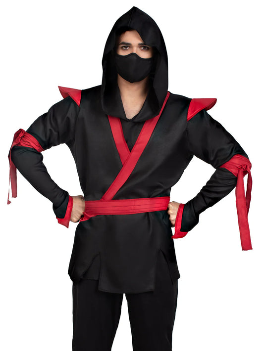 Men's 5 Piece Halloween Ninja Costume