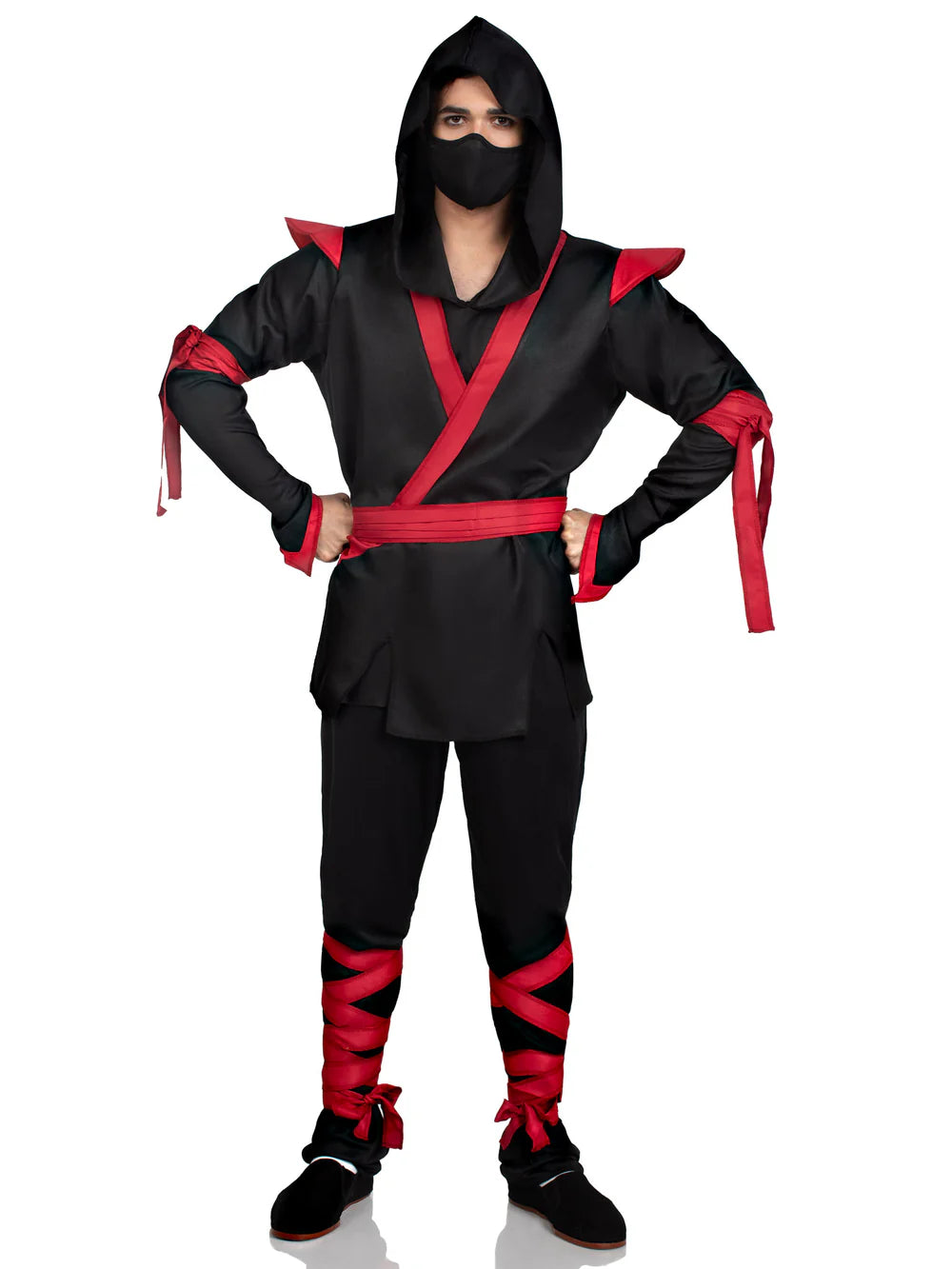 Men's 5 Piece Halloween Ninja Costume