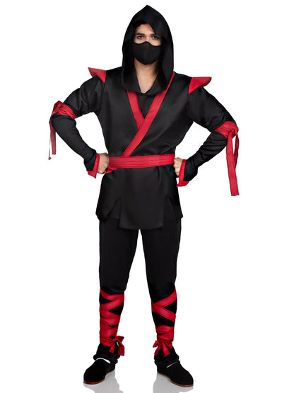 Men's 5 Piece Halloween Ninja Costume