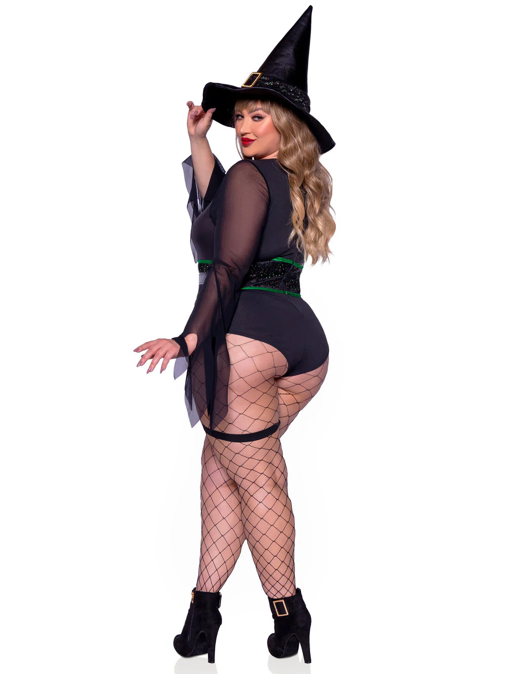 Broomstick Babe Witch 2 Piece Plus Size Halloween Costume