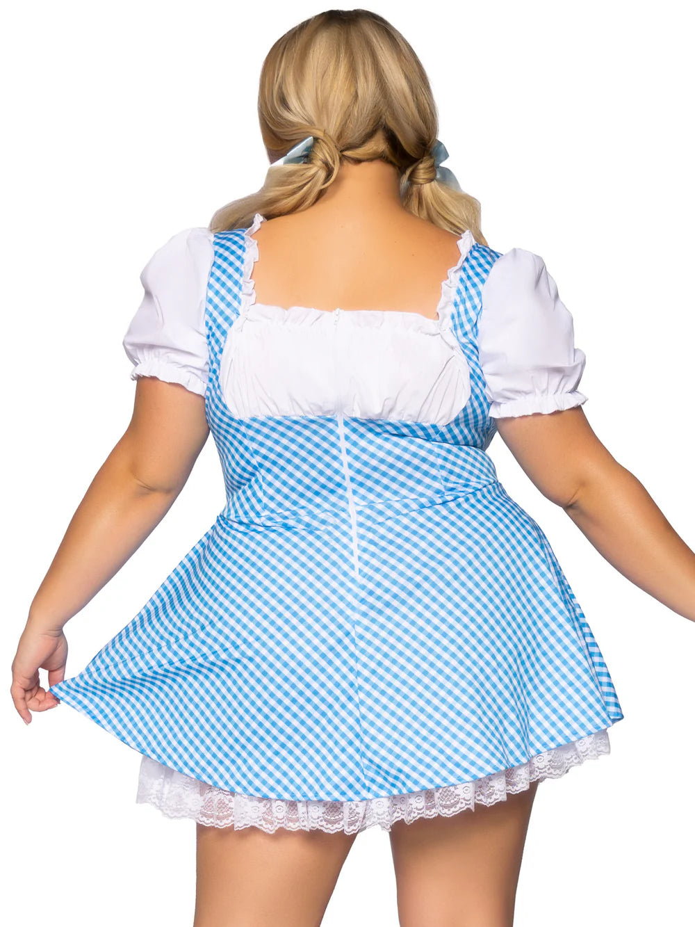 Gingham Dress With Split Skirt Plus Size Oktoberfest Costume