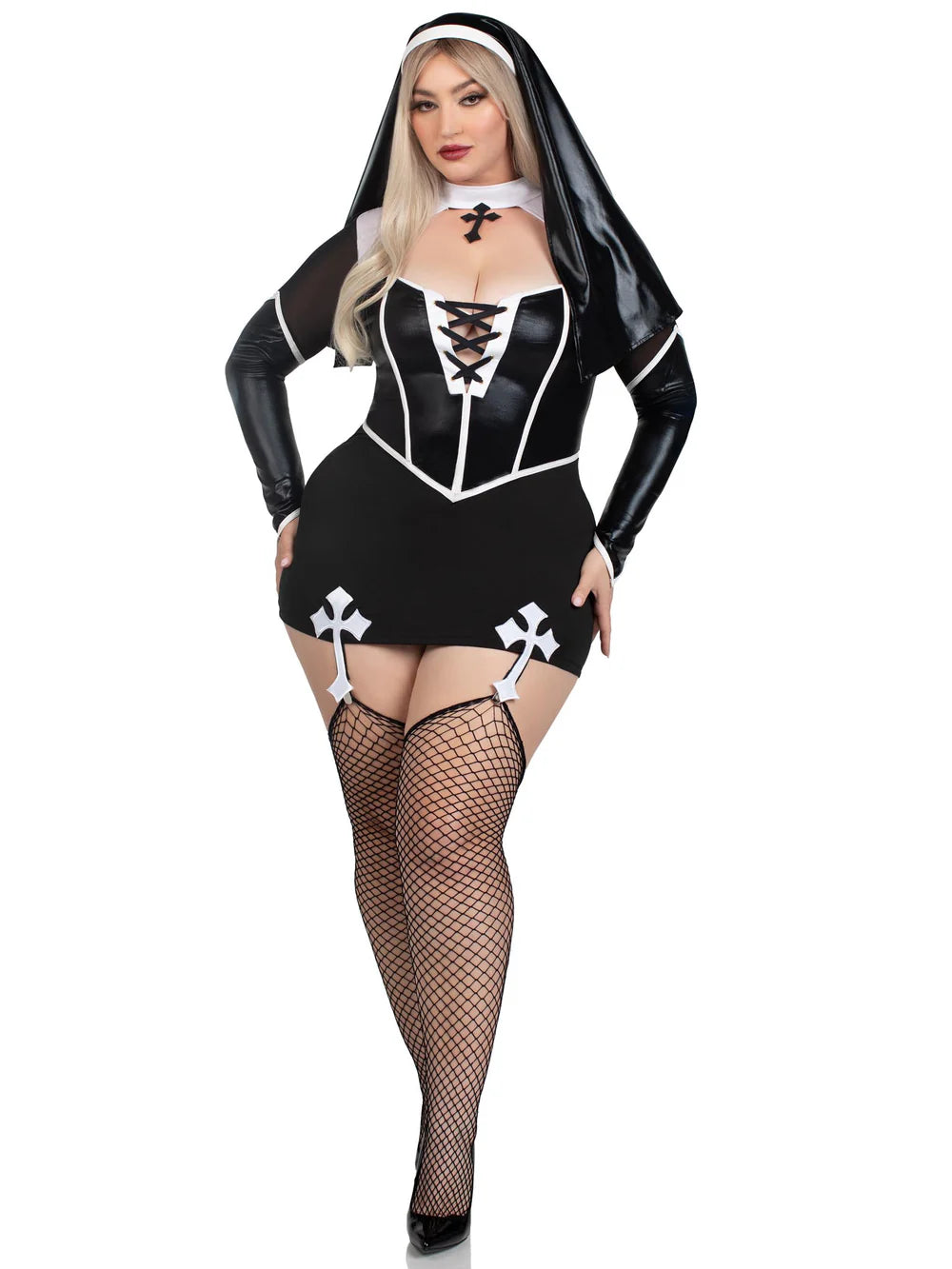 Holy Hottie Nun 2 Piece Plus Size Halloween Costume